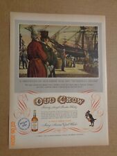 Vintage Print Ad -1951 for Old Crow Bourbon and Mercury Cars picture