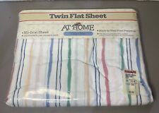 Vintage At Home With City Chic Twin Flat Sheet Wavery Stripe  Sealed picture