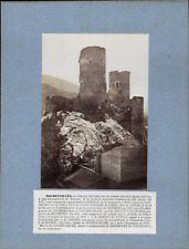 France, Rochetaillée, Château Fort vintage albumen print albumin print 32 picture