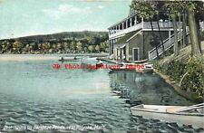 MA, Holyoke, Massachusetts, Boat House, Hampton Ponds, Leighton Co No 7087 picture