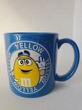 Yellow M&M / M&M Superior Chocolate Collection Blue Mug 16oz 2005 picture