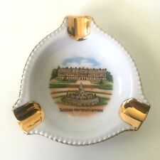 Vintage SCHLOSS HERRENCHIEMSEE New Palace SOUVENIR Ceramic Ashtray, MADE GERMANY picture