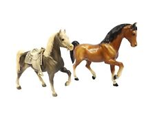 Vintage Breyer Western Prancing Horse Cheyenne W/ Saddle # 110 Lot Of 2 picture