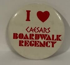 Vintage I Love Caesars, Boardwalk Regency Pinback Button Pin 3” picture