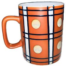 Vintage Mid Century Modern Stripes Dots Retro Style 8 oz Coffee Mug picture