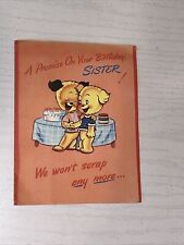 Vintage 1940s General Birthday Card -  picture