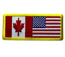 Canada American Maple Leaf Canadian Flag 4 Inch Embroidered Patch IV1264 F4D25Q picture