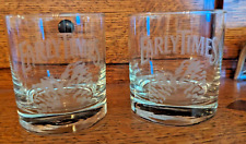 Set of Two Early Times Bourbon Whiskey Etched Glasses picture