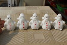 1pcs 55mm Natural white  jade Carved snowmen picture