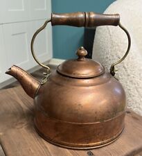 Vintage Paul Revere 1801 Copper Teapot Kettle with lid USA picture