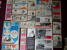 PEUGEOT CYCLE LOT 20 ADVERTISEMENTS 60' TINTIN BICYCLE GARAGE 404 VELOMOTOR SOLE picture