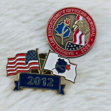 2006 & 2012 National Law Enforcement Officers Memorial Police Lapel Pin Lot picture