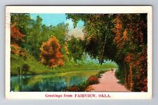 Fairview OK-Oklahoma, General Greeting, Antique Vintage Souvenir Postcard picture