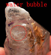 28g Natural Unique Skeletal Elestial Quartz Crystal Specimen W Bubbles picture