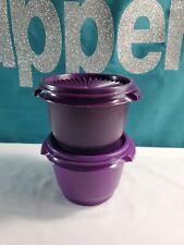 Tupperware Classic 20oz Servalier Shades of Purple Set of 2 purple New picture