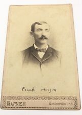 Antique 1800s Photo Of Frank Morgan By Harnish Photography Noblesville IN 1697-N picture