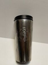 Starbucks 2014 Stainless Steel Embossed Mermaid Tumbler With Mirror Finish 16 oz picture