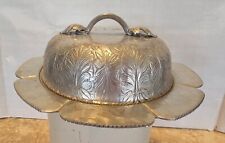 VTG Continental Trade Mark Hammered Aluminum #512 Acorn Design Tray with Lid picture