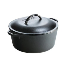 Lodge Pre-Seasoned 5 Quart Cast Iron Dutch Oven with Loop Handle Cast Iron Cover picture