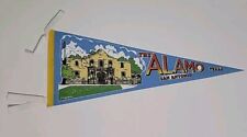 Vintage The Alamo San Antonio Texas travel souvenir felt flag banner pennant 26