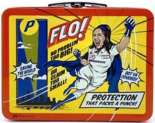 Flo Superhero Collectible Retro Metal Tin Lunch Box Progressive Insurance picture