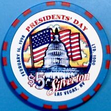 $5 Casino Chip. Silverton, Henderson, NV. President's Day 1998. W20. picture