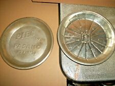 2 Vintage Steel Pie Plates/Tins 1 LJH LLoyd J Harris & 1 Pies By Fasano  picture