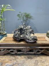 old collection China Natural stone Bonsai Suiseki 灵璧石 lingbi stone  昆仑 n091601 picture
