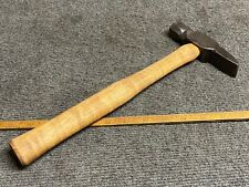 Vintage Hand Forged 16 Oz Cross Peen Blacksmith Hammer With New Handle  picture