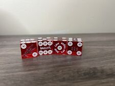 Bally's Las Vegas Real Live Showgirl Casino 2 Pair of Red DICE 4 Dice picture