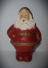 SANTA CLAUS Chalkware Figure Old Vintage Antique Christmas St Nick Holiday Decor picture