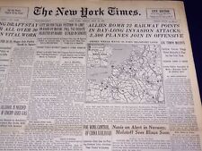 1944 MAY 12 NEW YORK TIMES - ALLIES BOMB 22 RAILWAY PTS - NT 3339 picture
