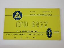 Vintage Amateur Ham Radio QSL Postcard Card - KFD 6477 - Fresno CA - ACBA Member picture