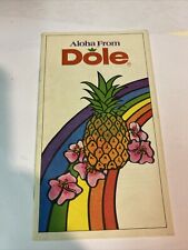 Aloha from Dole Pineapple Hawaii HI Vintage Booklet picture