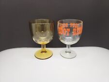 Vintage Thumbprint Goblets Root Beer & Amber picture