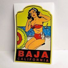 Baja California  Vintage Style Travel Decal / Vinyl Sticker, Luggage Label picture