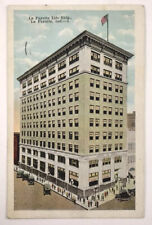 La Fayette Lafayette Indiana La Fayette Life Building Postcard c. 1925 picture