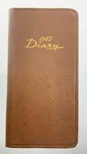 1945 Diary World Maps Personal Cash Account Populations WWII Booklet EE495 picture