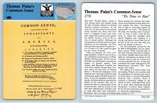 Thomas Paine's Common Sense - Story Of America - Panarizon Card picture