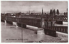 Strasbourg France, Old PC, Bridge on Rhine River, RPPC B-Rhin Postmark picture