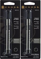 Cross Genuine Ballpoint Pen Refills, #8513, Black Medium, 2 Packs, 4 Refills picture