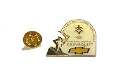 2002 SALT LAKE OLYMPICS TORCH RELAY CHEVROLET CHEVY PIN BADGE LAPEL HAT TACK  picture