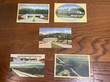  Pennsylvania Turnpike Lot of 5 Linen Postcards picture
