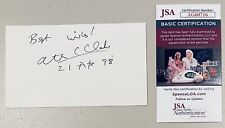 Arthur C Clarke Signed Autographed 3.5 x 6 Card JSA Cert 2001 A Space Odyssey picture