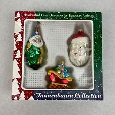 Vintage Handcrafted European Glass Christmas Ornaments Tannenbaum Collection picture