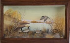 Vintage Original Diorama, R.G. Rodell, Canadian Geese Double Signed Shadow Box picture