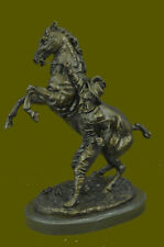 Signed Milo Excited Rearing Horse Bronze Sculpture Figurine Statue Hot Cast DEAL picture