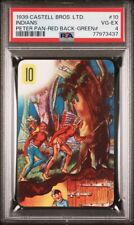 1939 CASTELL BROS. LTD. PETER PAN INDIANS RED BACK PSA GRADED RARE CARD picture