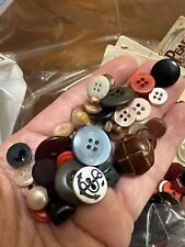 Vintage Lot of Buttons 2.8 Pound Bag Fancy Colorful Gold Pink Green Red Antique picture