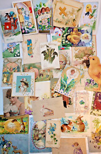 Easter Postcards Cards Lot 30+ Early 1900s Antique and Vintage Ephemera picture